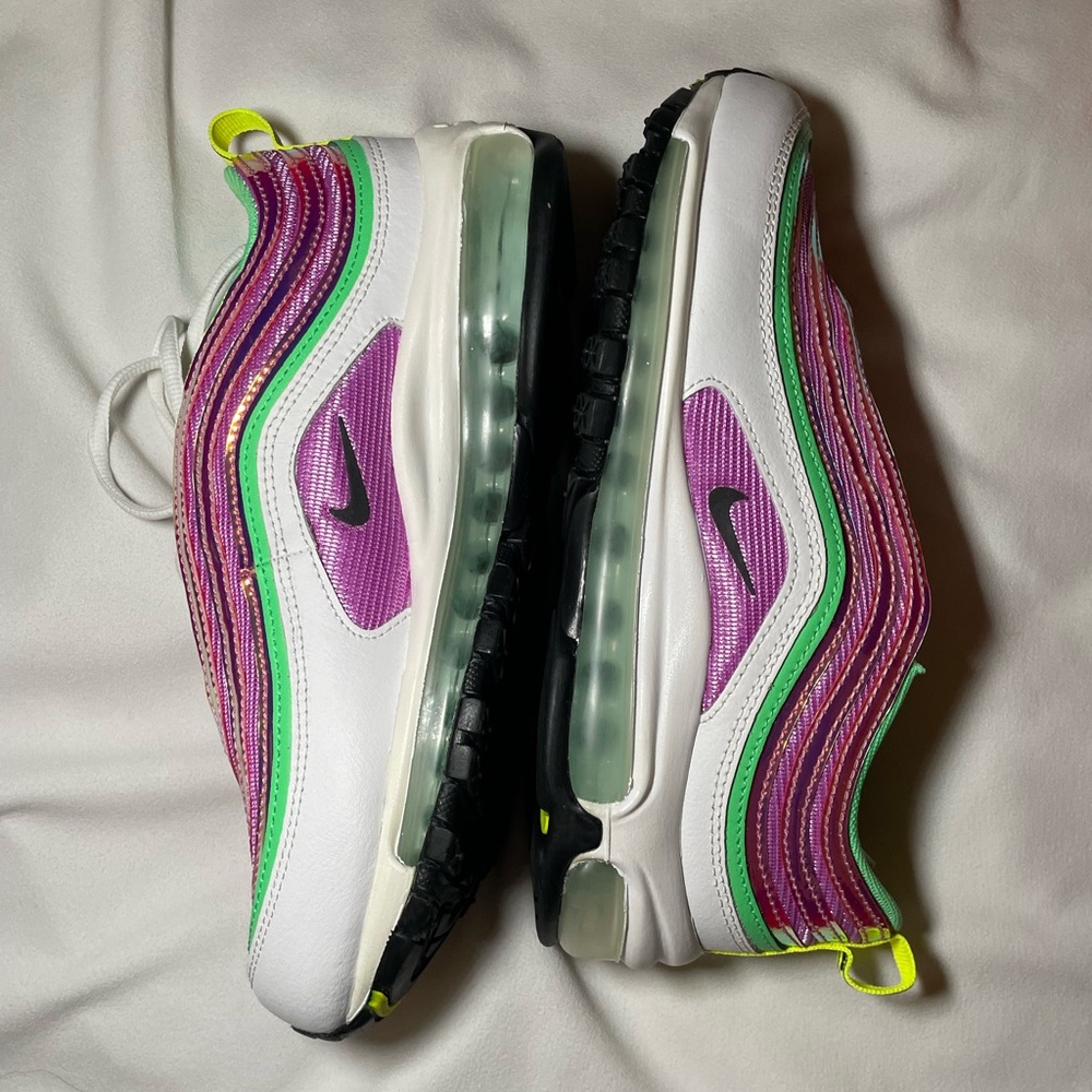 Nike purple Air max 97 neon